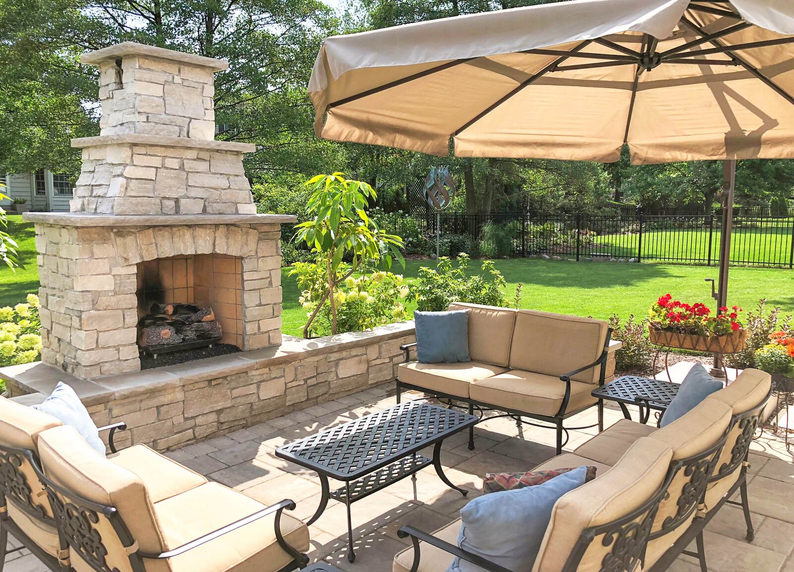 outdoor fireplace installation Downers Grove IL